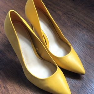 ZARA yellow heels